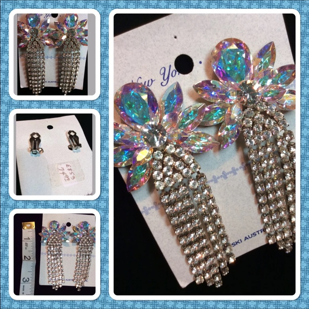 New  NY~ Paris clip on Earrings